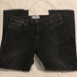 Free People Flare Cropped Jean